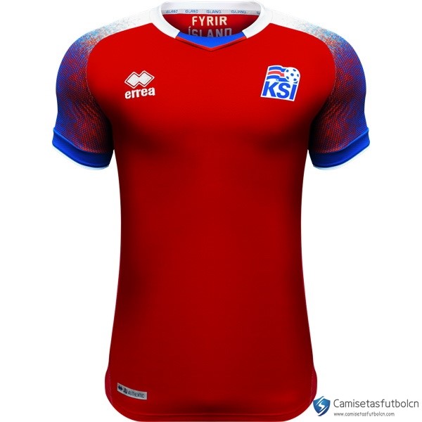 Camiseta Seleccion Islandia Tercera equipo 2018 Rojo